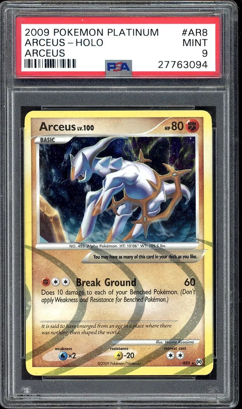2009 Pokemon Arceus Platinum Arceus Holo #AR8 PSA 9
