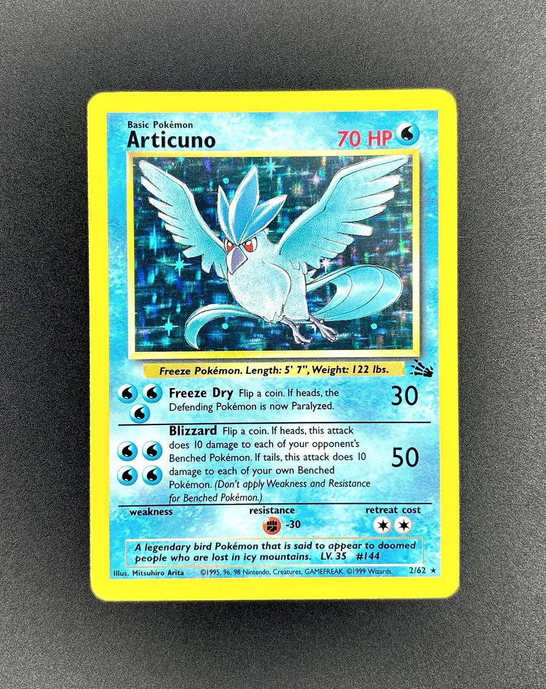 1999 Articuno Fossil #2 Near Mint