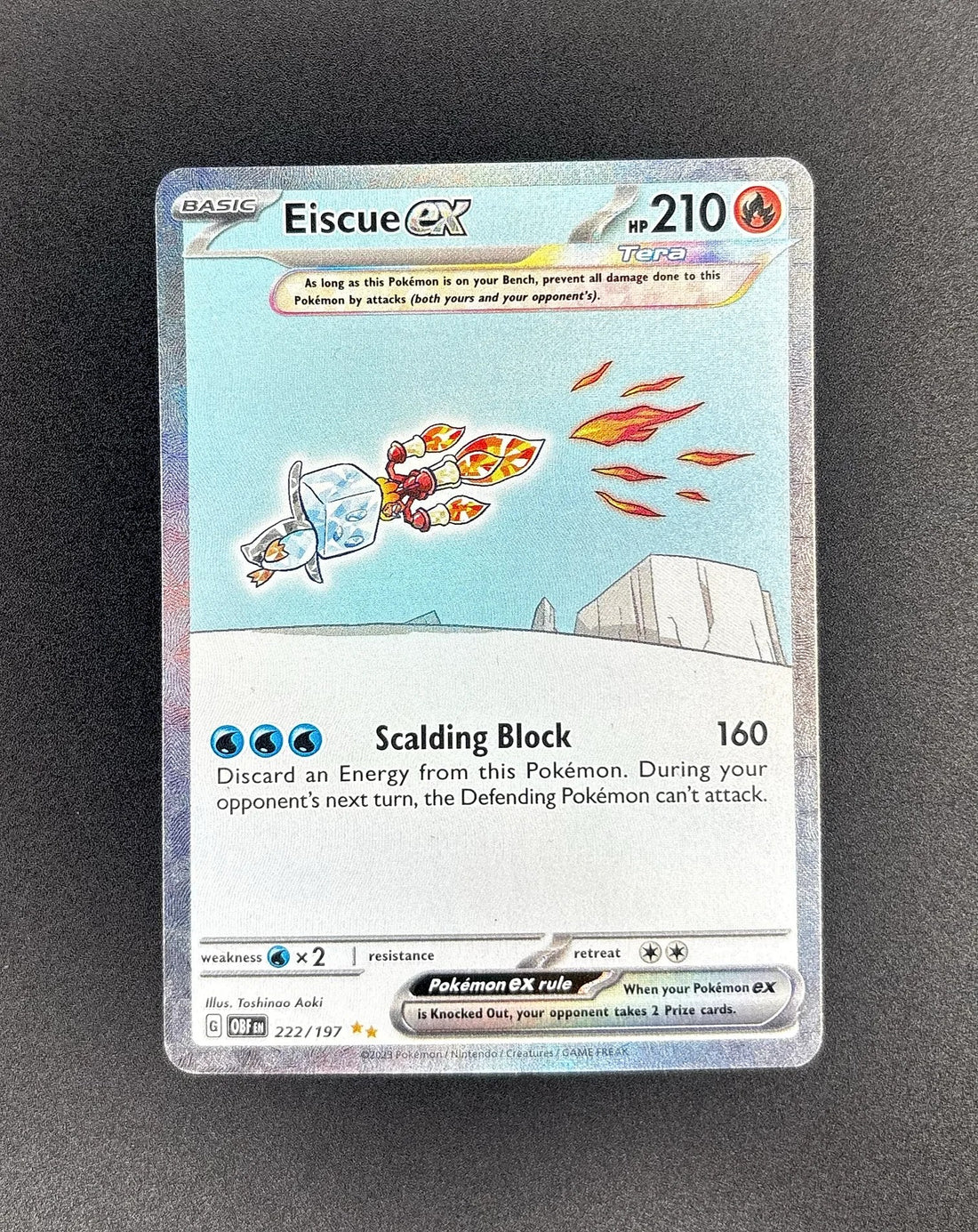 2023 Eiscue ex Obsidian Flames #222 Near Mint