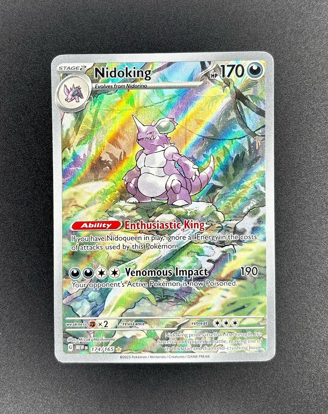 2023 Nidoking Scarlet & Violet - 151 Illustration Rare #174 Near Mint