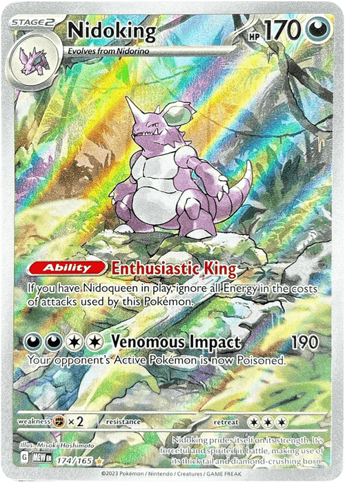 2023 Nidoking Scarlet & Violet - 151 Illustration Rare #174 Near Mint